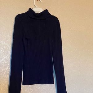 Navy blue turtle neck shirt